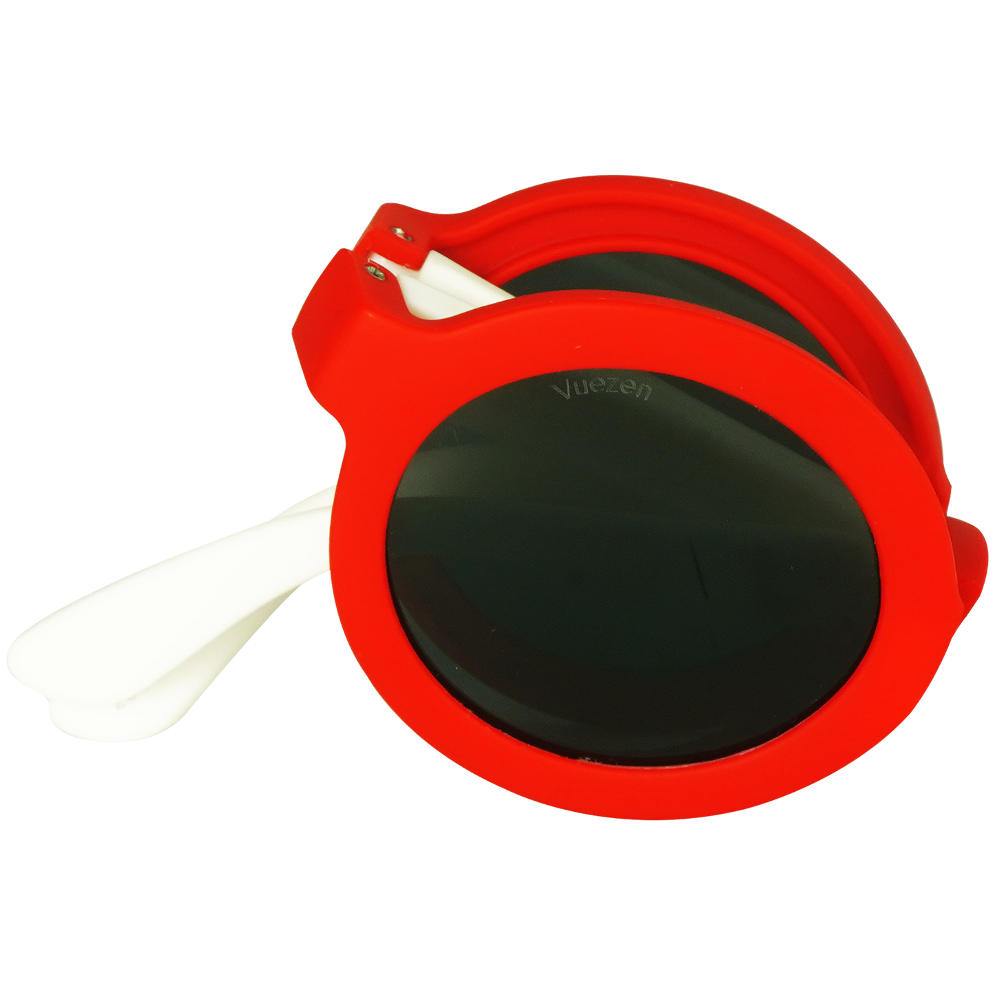 Red and white foldable sunglasses