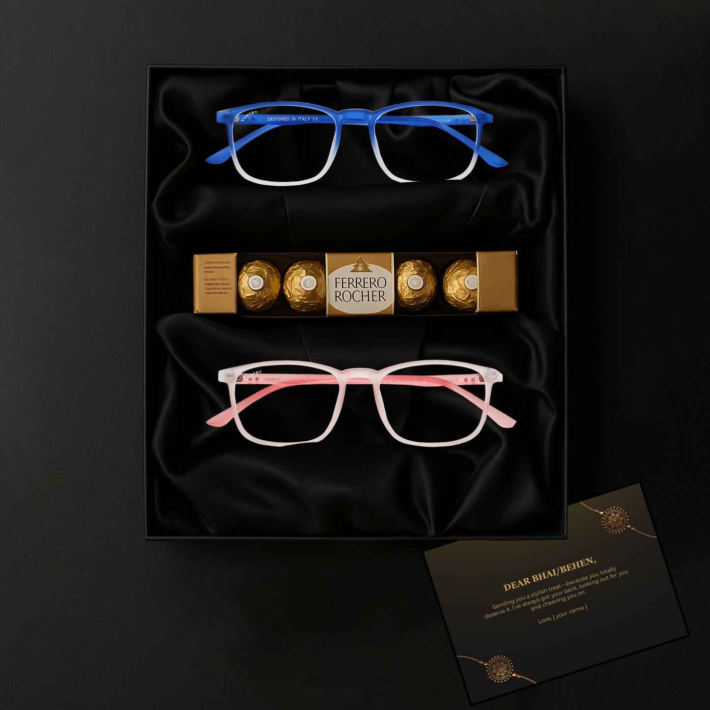 Dark Blue & Pink
