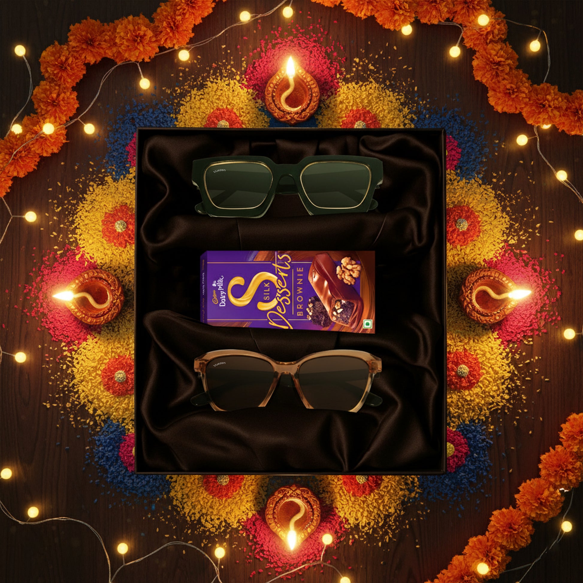 chocolate bar with sunglasses gift box