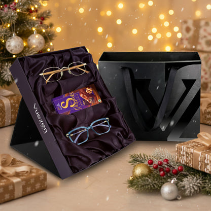 Eyeglasses with a gift box