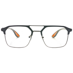 UV Protected Flat Square Metal Computer glasses