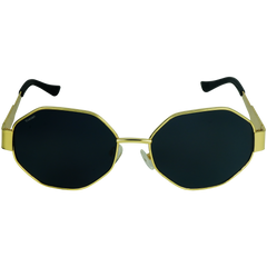 Geometric Octagon Metal Sunglasses (Unisex)