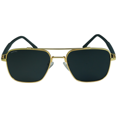 Premium Navigator Square Polarized Sunglasses – Urban Classic Metal & Rubber Fusion