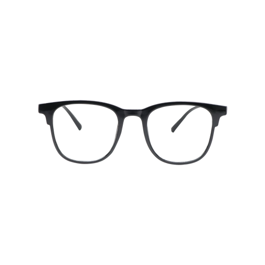 Black Full Frame Square Eyeglasses