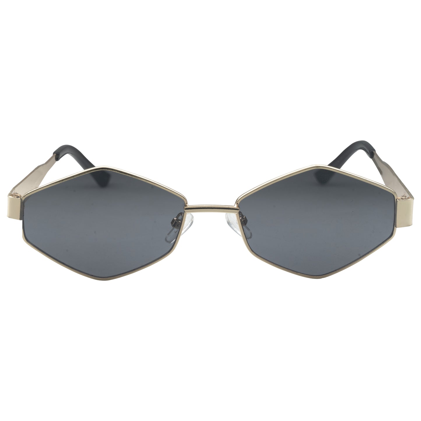Vuezen Hexa 600 Unisex Hexagonal Sunglasses – Lightweight Metal Frame, Trendy Design