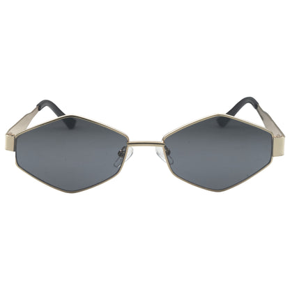 Vuezen Hexa 600 Unisex Hexagonal Sunglasses – Lightweight Metal Frame, Trendy Design