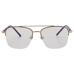Half Rim Metal Frame Computer Glasses