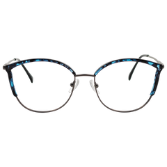 Gift Butterfly Blue Spectrum Metal Floral Eyeglasses