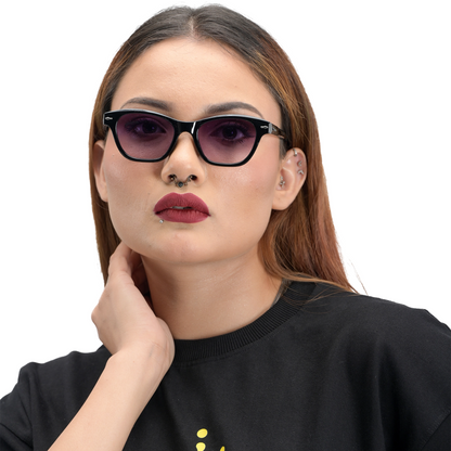 Gray Gradient Lens Sunglasses