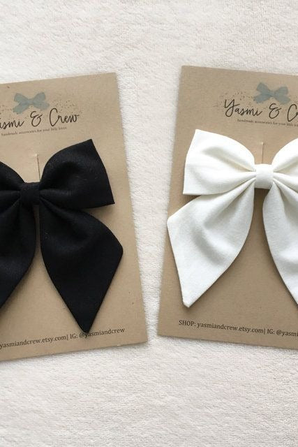 Satin Shiny Hair Bows Ties for Girls Women